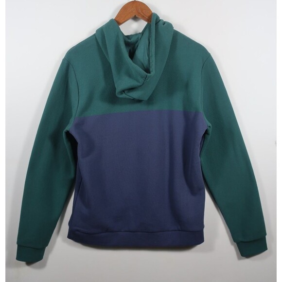 Marine Layer Archive Cloud 9 Sweatshirt Hoodie Colorblock Navy Green Small NEW - Picture 8 of 10